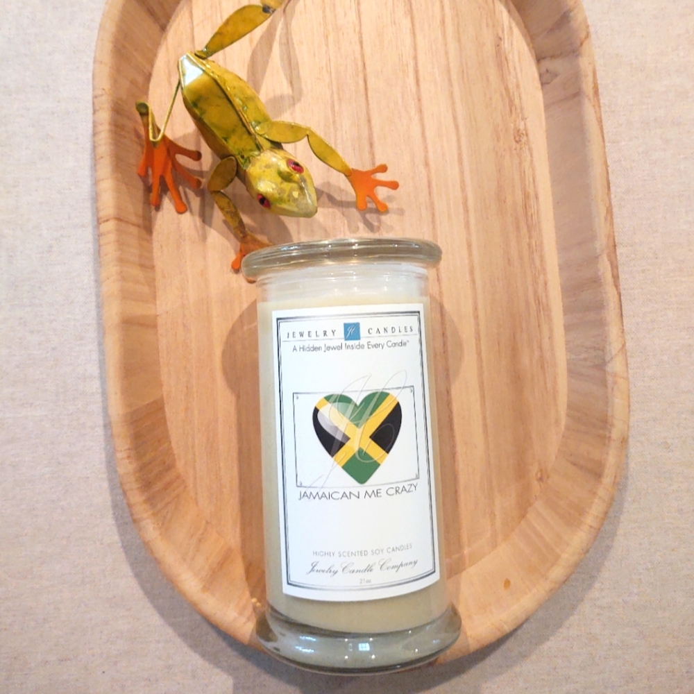 NWt 🏝️"Jamaica Me CraZy" Soy•Candle by Jewelry 🎆Candles~